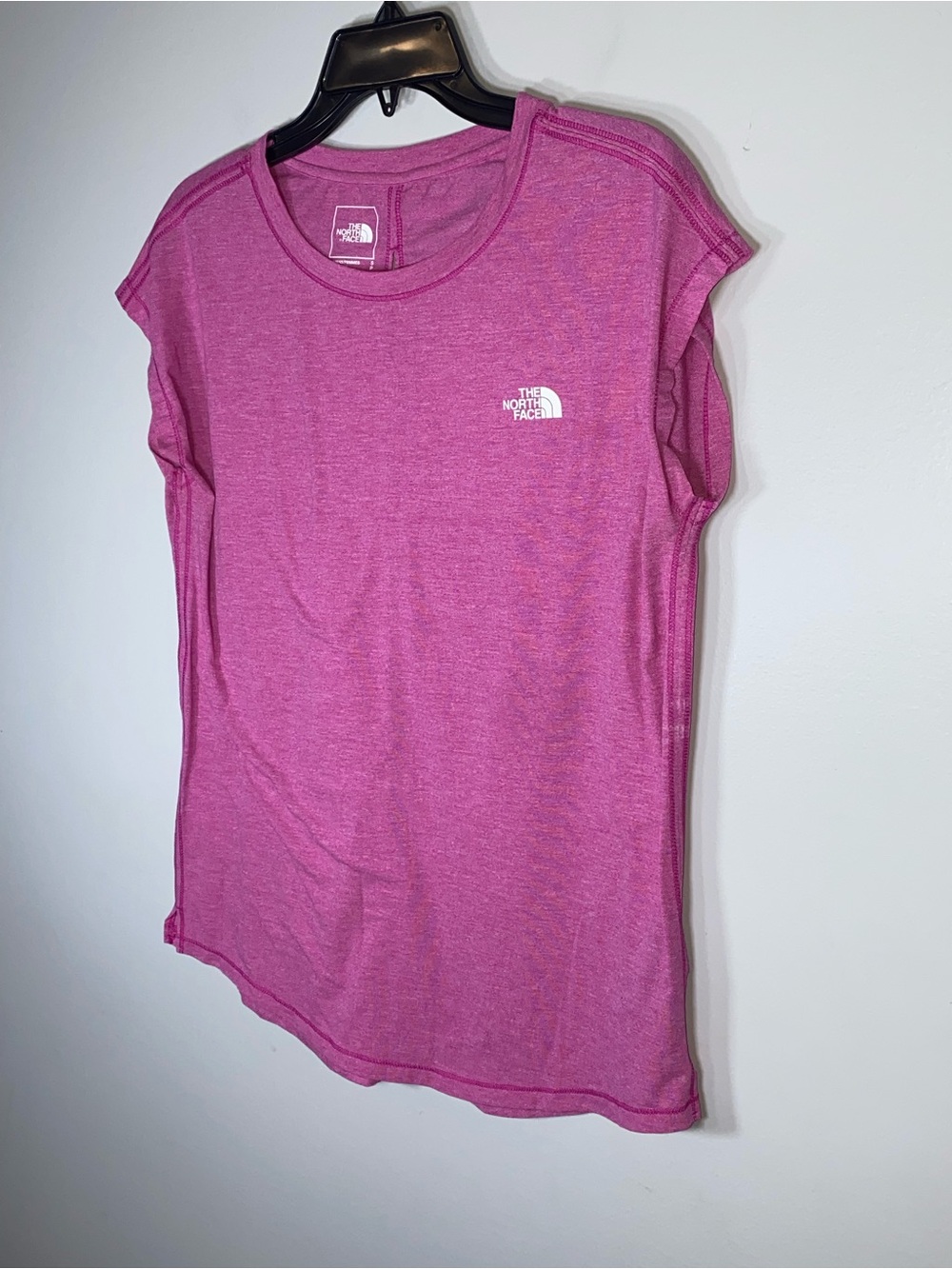 The North Face Women's Heather Pink Short Sleeve Crew Tee